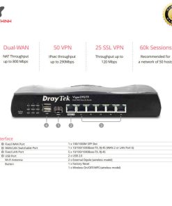 router fiber draytek vigor 2927f series 3