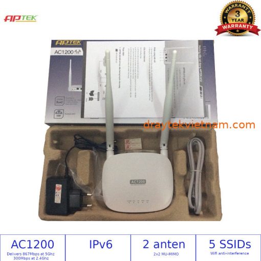 router wifi aptek a12 ac1200 2