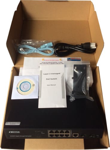 Switch APTek SG2082P 8 Port PoE Managed Gigabit