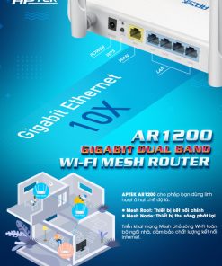 router wifi aptek ar1200 ac1200 dual band 2